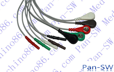 DIN Five Lead ECG Leadwire - PanswMed