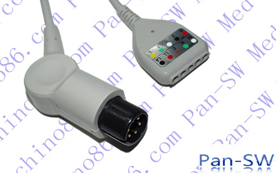 DIN Five Lead ECG Trunk Cable – PanswMed