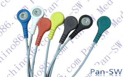 DIN 7-Lead Holter ECG Leadwire