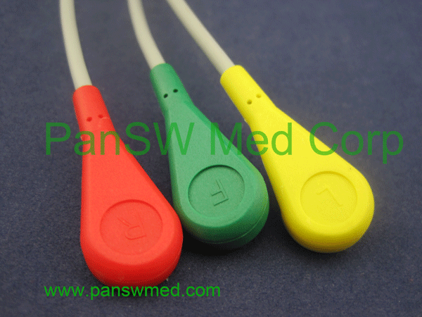 ECG Cable Snap 3 Leads Snap Gold IEC – PanswMed