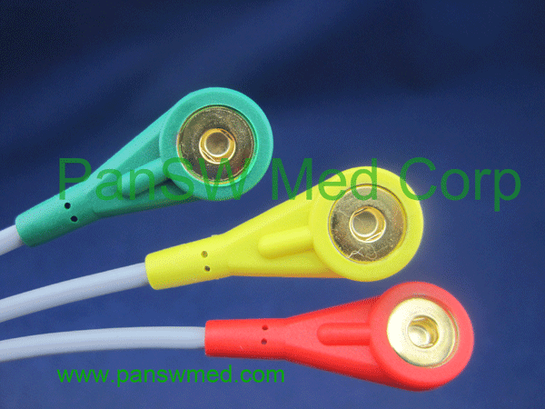 ECG Cable Snap 3 Leads Snap Gold – PanswMed