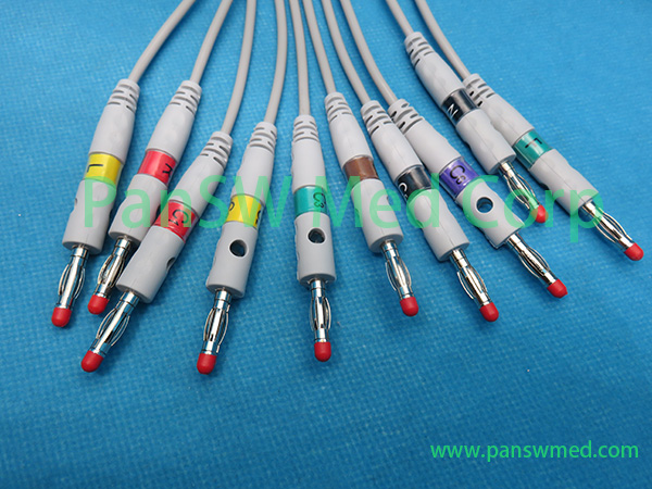 ECG Cable Ten Leads IEC Color - PanswMed