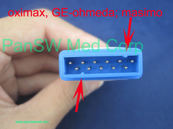 GE Medical Oximax and Ohmeda SpO2 cable reference
