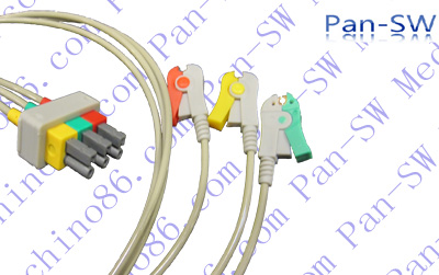 HP AA Three Lead Patient Monitor Leadwire (2) – PanswMed