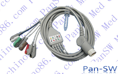 HP Philips One Piece Five Lead Patient Monitor Cable With Leadwire – PanswMed