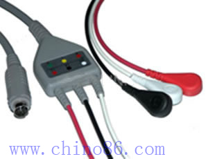 MEK One Piece Three Lead ECG Cable With Leadwire - PanswMed