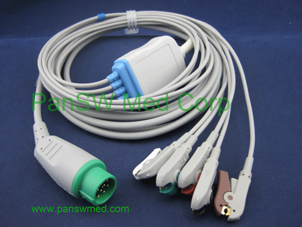 Compatible compoatible Mennen Envoy ECG cable integrated cable or trunk leads