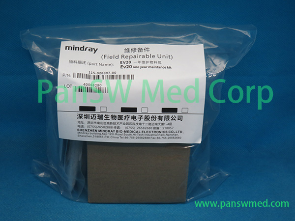 Mindray SV300 SV350 SV600 SV650 SV800 SV850 1 Year Maintenance Kit 115-028397-00 Pack Layout