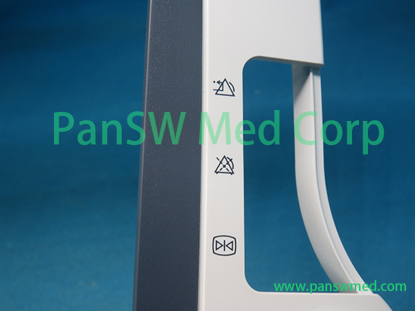 Refurbished Mindray iMEC15 front cover mounting and screw hole detail view