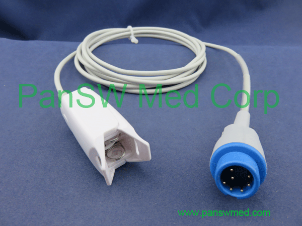 Compatible Mindray BeneView T SpO₂ Extension Cable 0010-20-42710 - Mindray T series SpO₂ sensor adult clip