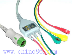 Mindray One Piece Three Lead ECG Cable With Leadwire – PanswMed