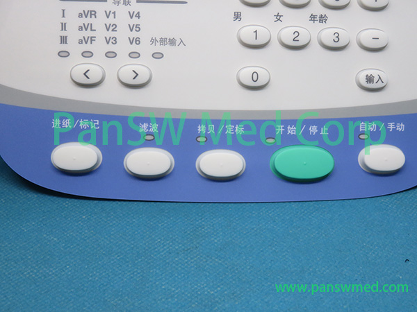 Nihon Kohden ECG-2350 Keyboard Assembly Structure