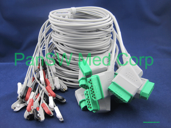 Nihon Kohden ECG Cable 3 Leads AHA Clip – PanswMed