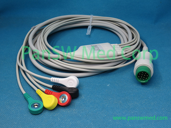 Original Biolight 15 031 0002 ECG Cable IEC Snap - PanswMed