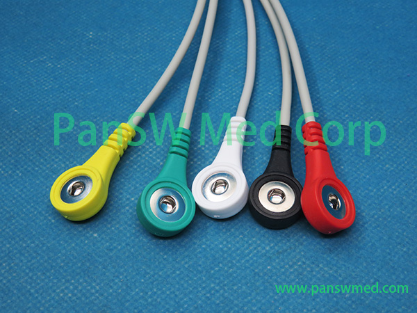 Original Biolight 15-031-0002 ECG cable IEC snap