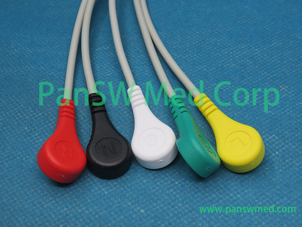 Original Biolight 15-031-0002 ECG cable IEC snap