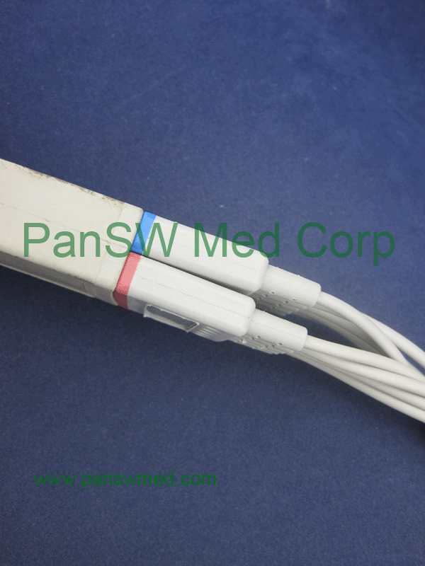 Compatible Philips M1663A / M1949A ECG Trunk Cable connector view