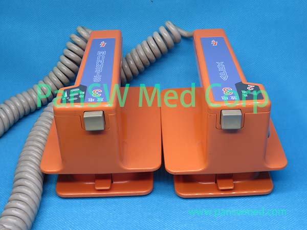 Refurbished Nihon Kohden ND-782VC Defibrillator Paddle Cable and Connector View