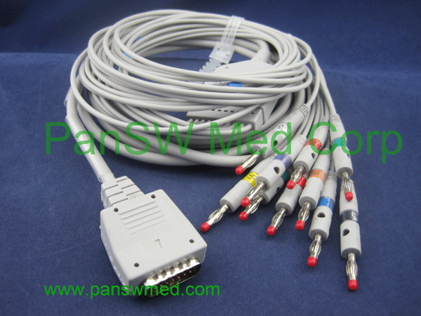 Shanghai Kohden ECG Cable Ten Leads Banana Type - PanswMed