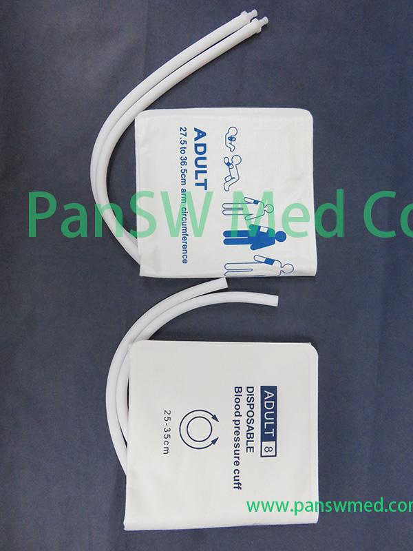 adult size nibp cuff dual hoses disposable7 – Pan-SW Med