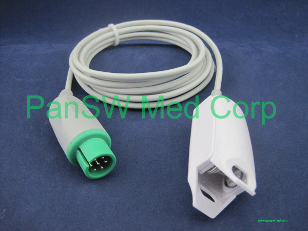 Compatible Bionet BM3 BM5 adult clip SpO2 sensor