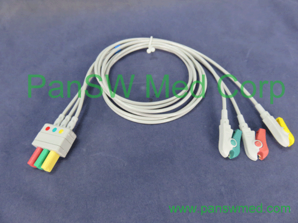Compatible Siemens three Lead ECG leadwire set