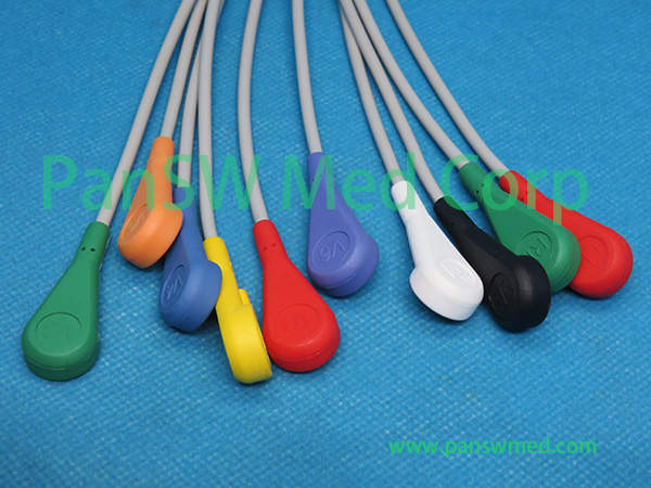 Compatible CU Medical 10-Lead ECG Cable leadwire option