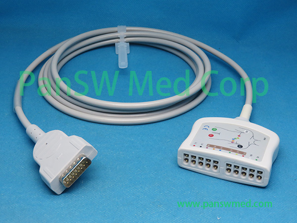 GE 22341808 compatible ECG trunk cable AHA