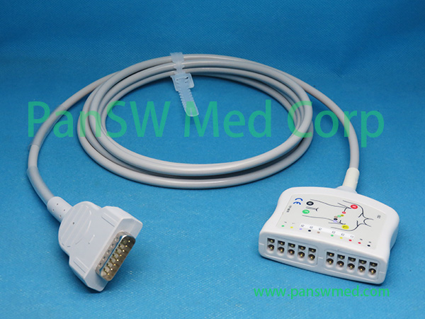Compatible GE Marquette 22341808 10-Lead ECG Trunk Cable