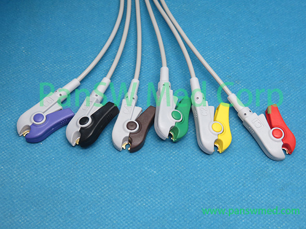 Compatible 6 Leads ECG Leads For Medtronic Physio-Control Spacelabs 3 – PanswMed