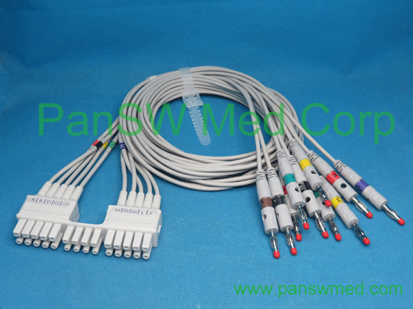 Compatible AM12 Mortara Surveyor S12 ECG Leads1 - PanswMed