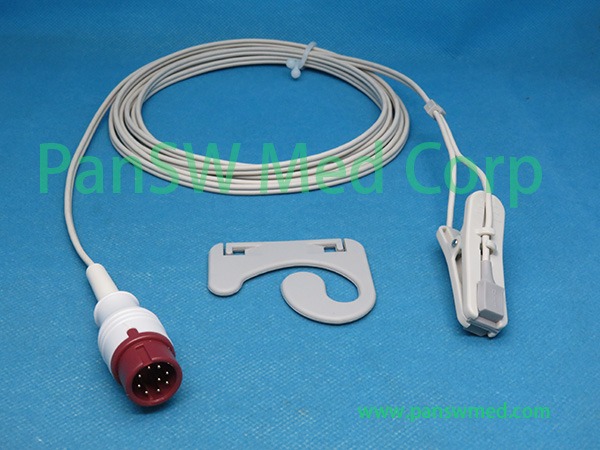 Compatible BLT Biolight M10 M12 patient monitor SpO2 sensor adult ear clip type