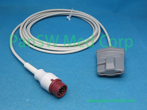 Compatible BLT Biolight M10 M12 patient monitor SpO2 sensor adult soft finger type