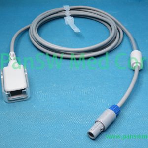 Compatible Biocare PM900A SpO2 extension cable, 3 meter patient monitor cable