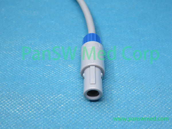 Connector view of compatible Biocare PM900A SpO2 extension cable