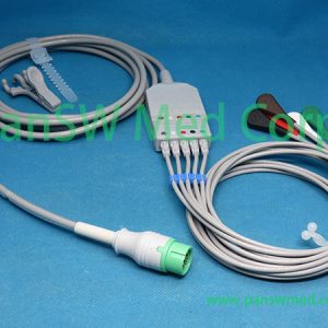 Compatible Biolight Q 3 Q 5 Q 7 Patient Monitor ECG Trunk 5leads AHA Snap – PanswMed
