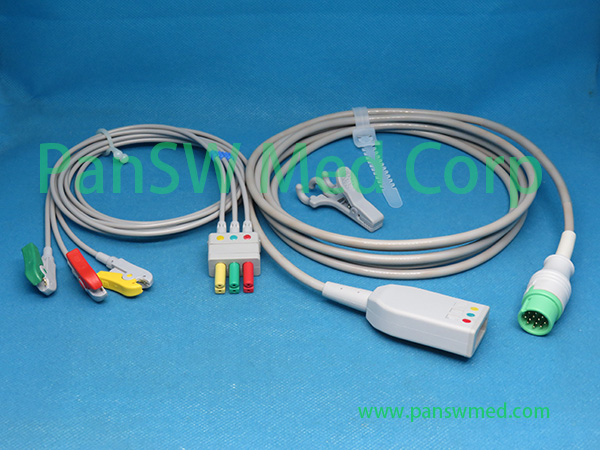 Compatible Biolight Anyview S 10 S 12 Compact Patient Monitor ECG Trunk 3leads IEC Grabber – PanswMed