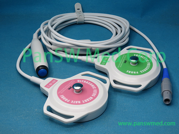 Compatible COMIN 3in1 FHR TOCO Transducers Event Marker - PanswMed