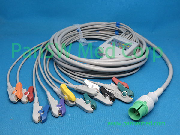 Compatible CU Medical 10-Lead ECG Cable cable detail