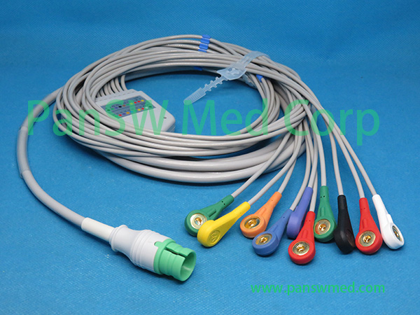 Compatible CU Medical 10-Lead ECG Cable configuration image