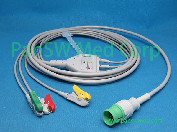 Compatible CU Medical ECG Cable IEC Clip 3leads – PanswMed