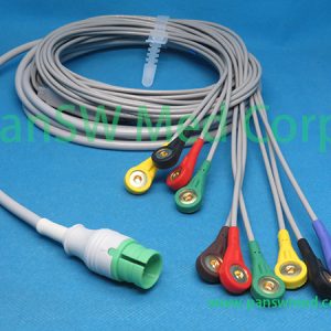 Compatible CU Medical 10-Lead ECG Cable