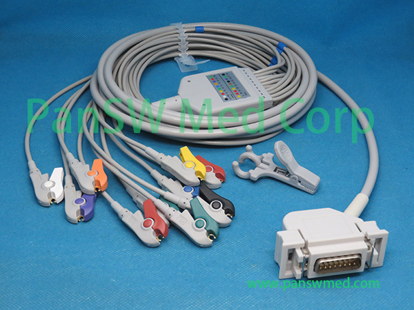 Compatible Cambridge CM-6000 CM-6400 ECG Cable