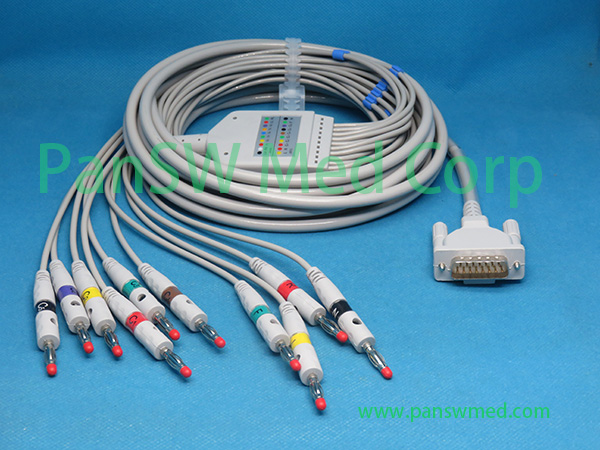 Compatible Cardiette Autoruler 12/1 ECG Cable