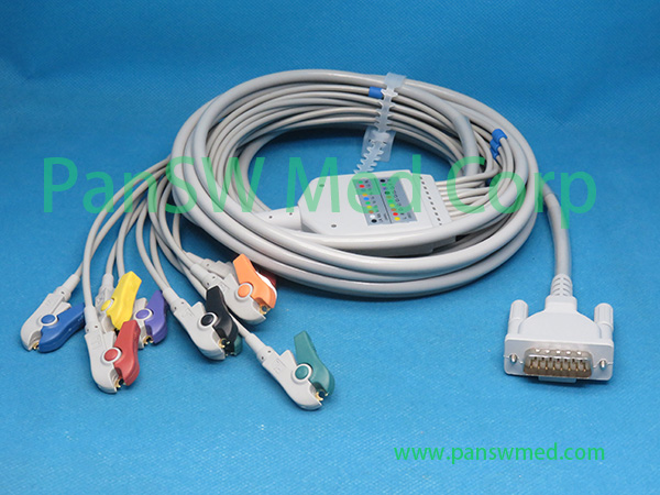 Compatible Cardiette EK3003 EK3012 Ergoline ECG Cable