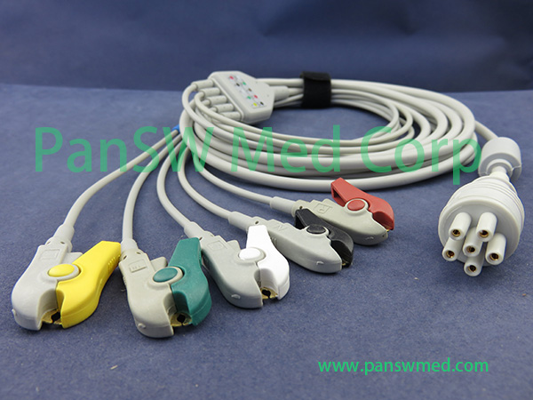 Compatible Colin BP 88S ECG CABLE 5leads IEC Clip – PanswMed