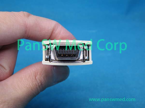 Compatible Nellcor SCP-10 SpO2 extension cable connector view
