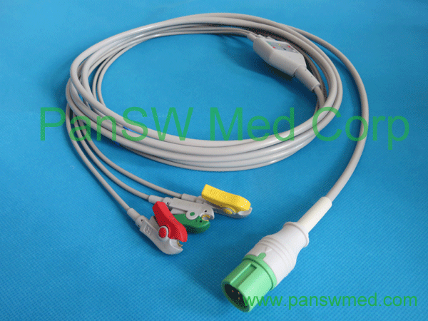 Compatible Contec Ecg Cable New Connector IEC Color Grabber – PanswMed