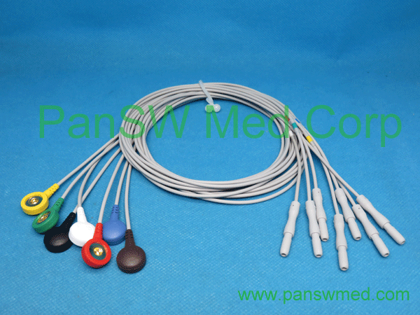 Compatible DIN ECG leadwires 7-Lead