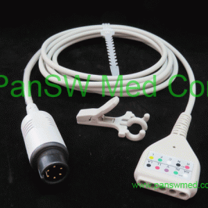 Compatible DIN ECG Trunk Cable 5 Leads – PanswMed